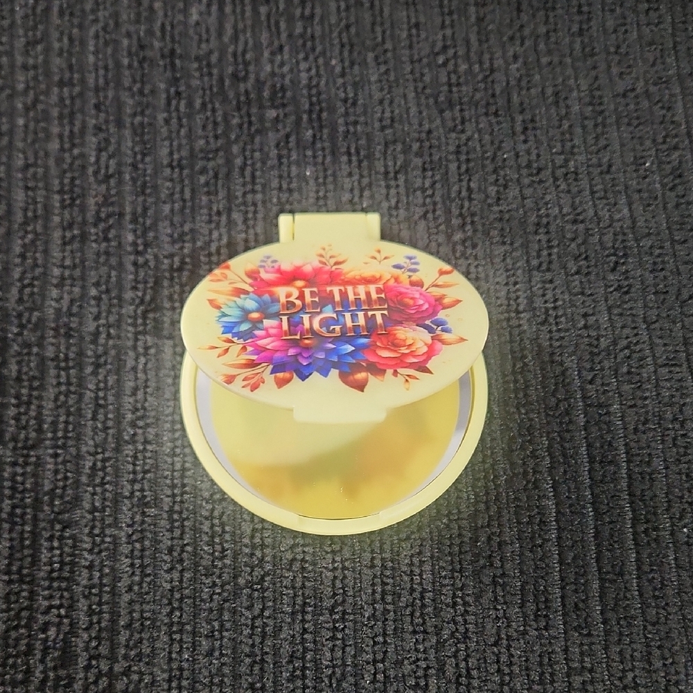 Compact Mirror with Inspirational Quote
